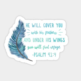 Under His Wings Sticker